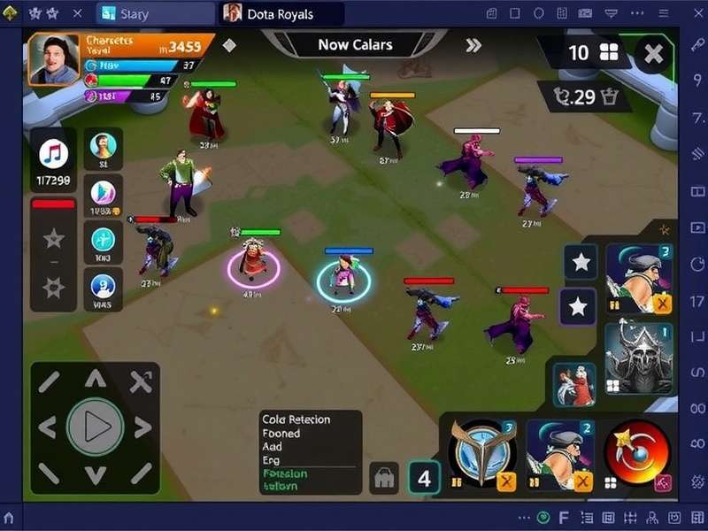 Delhi Dota Royals character abilities and skill tree interface